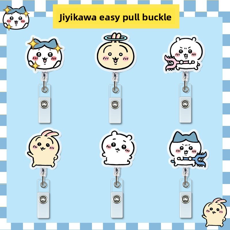 Lanyard Badge Holder - Jhikawas Retractable Badge Reel Kawaii ID