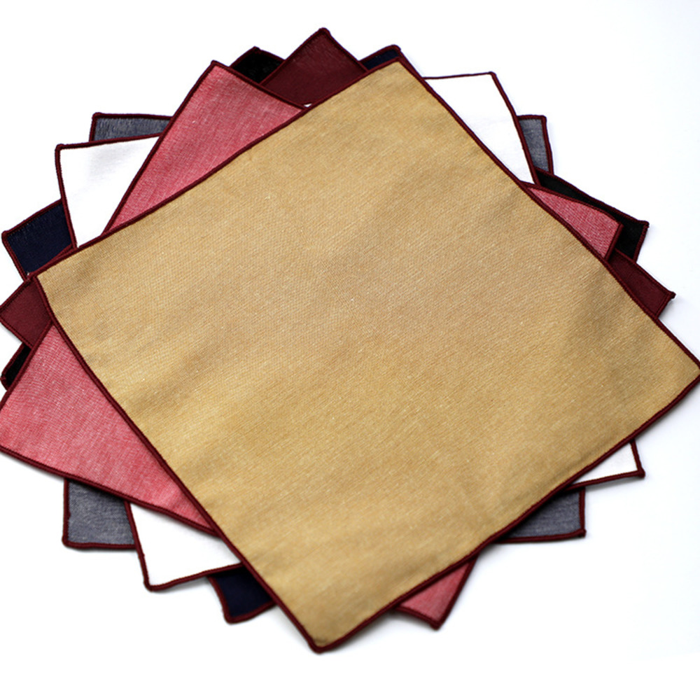 Solid Striped Brown Pocket Squ – обзор и цена Handkerchief Cotton Men