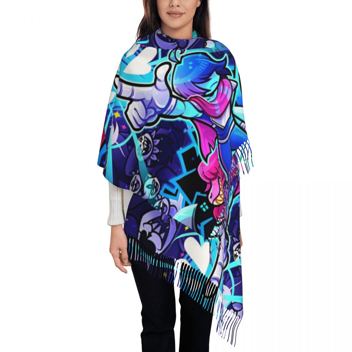 Deltarunes  Shawl Wraps Womens – обзор и цена Pashmina Wrap Large