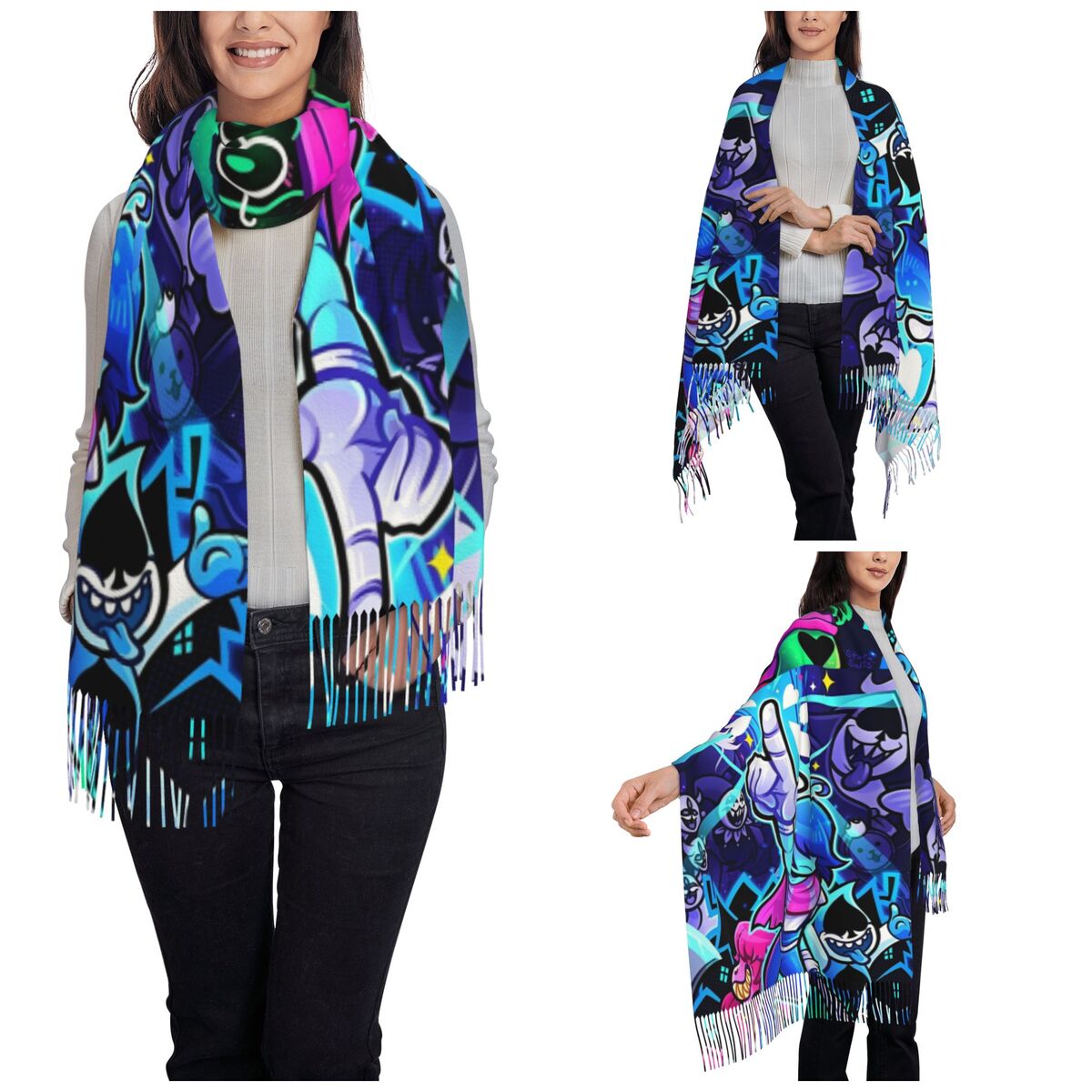 Deltarunes  Shawl Wraps Womens – обзор и цена Pashmina Wrap Large
