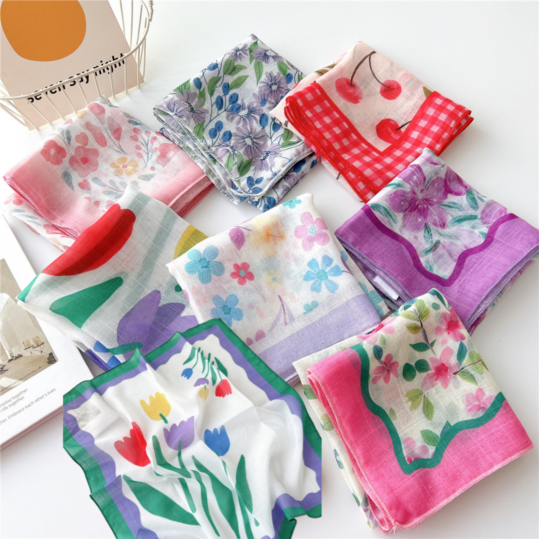 Spring Autumn Scarf Chic Fashi – обзор и цена Bandana Cotton