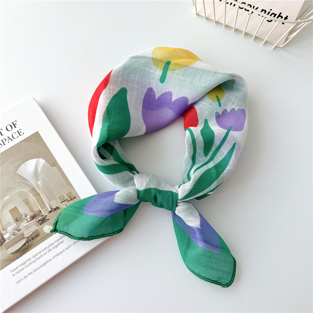 Spring Autumn Scarf Chic Fashi – обзор и цена Bandana Cotton