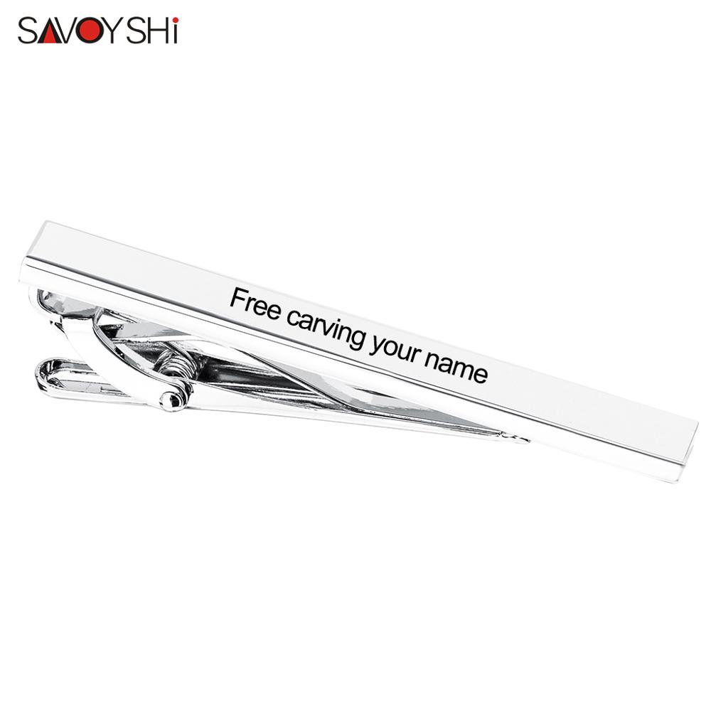 SAVOYSHI Free Engraving Name C – обзор и цена Tie Bar Set Gift