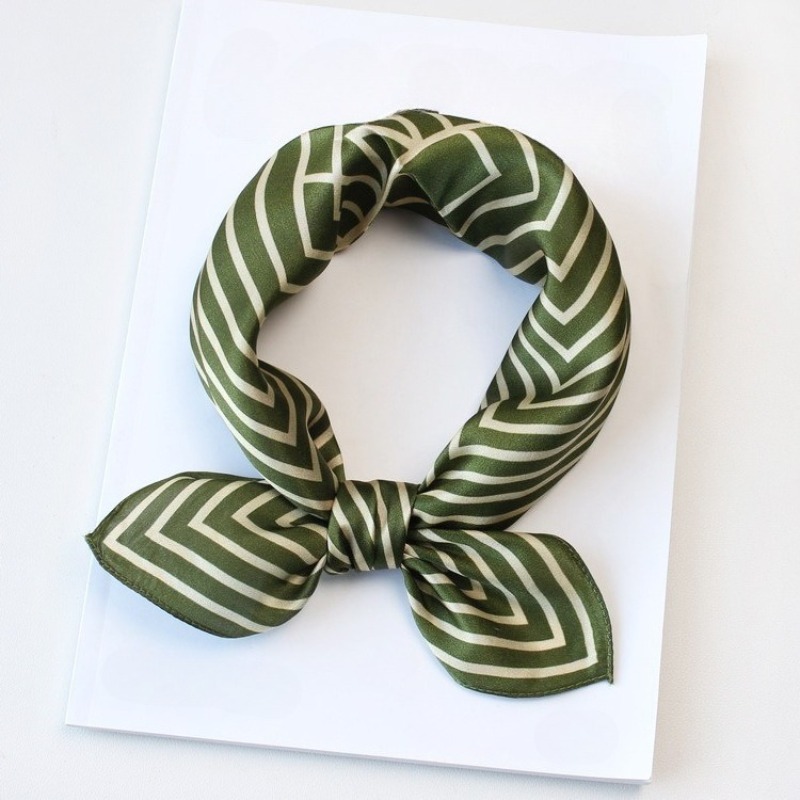 100% Pure Silk Scarf Women Hij – обзор и цена Silk Tie Striped