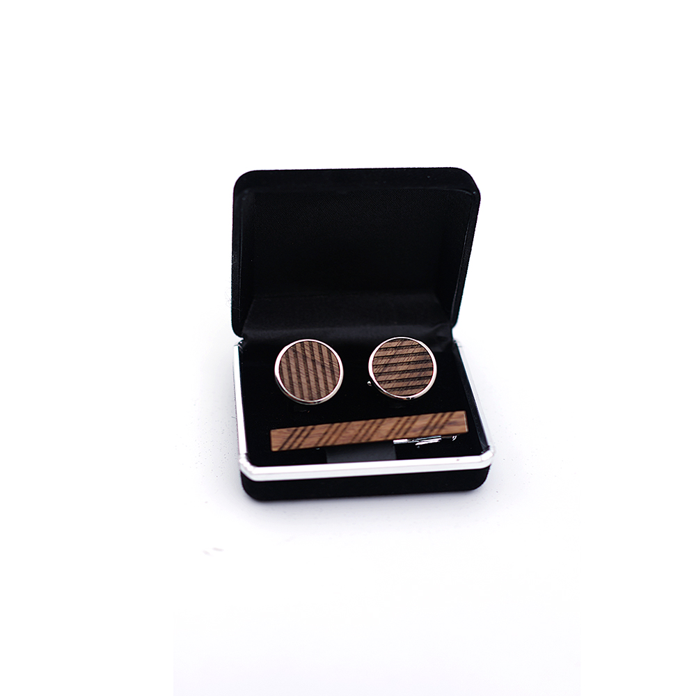 High Quality Wood Cuff links n – обзор и цена Tie Bar Set Gift