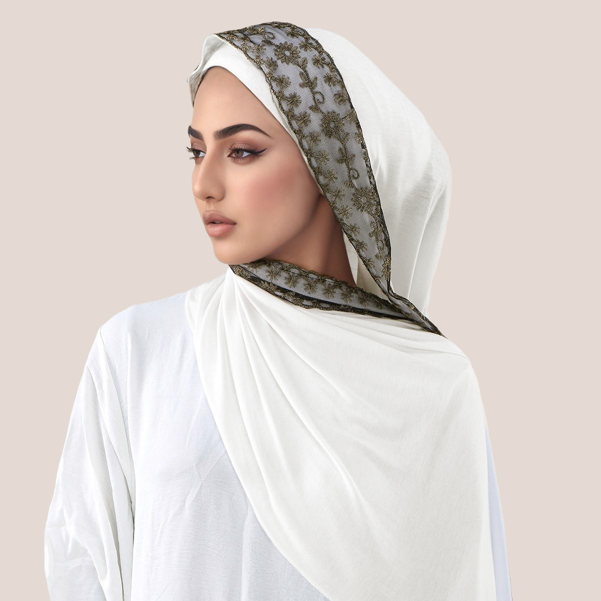 Lace Embroidery Cotton Jersey  – обзор и цена Head Wrap Turban