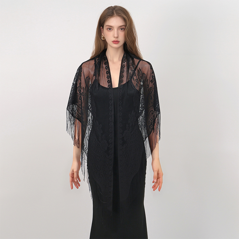 New Embroidery Lace Scarf Shaw – обзор и цена Stole Wedding Shawl