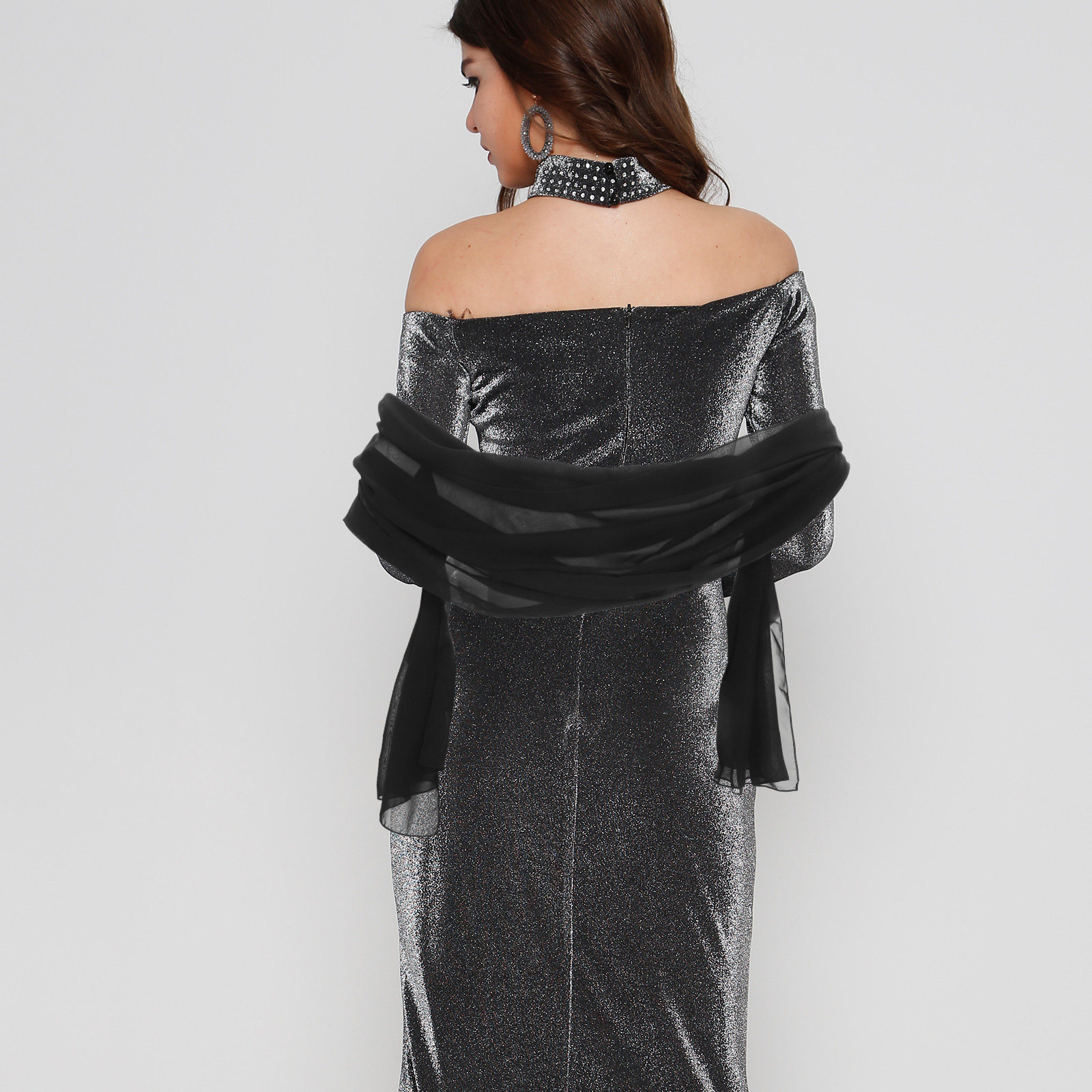 200X70Cm Chiffon Shawl For Wom – обзор и цена Stole Wedding Shawl