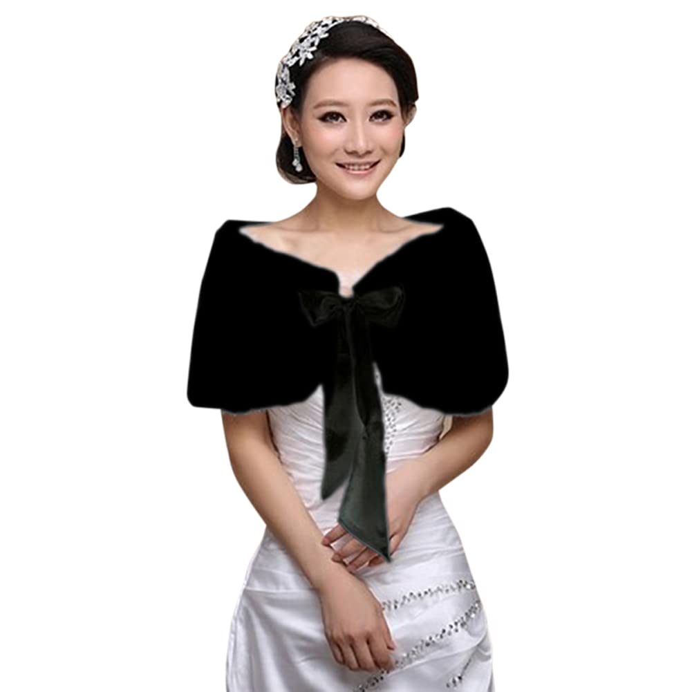 Women's Bridal Wedding Faux Fu – обзор и цена Stole Wedding Shawl