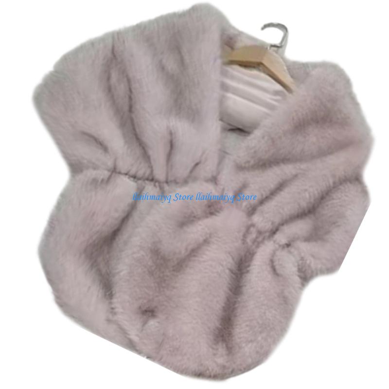 573B Luxurious Artificial Furs – обзор и цена Stole Wedding Shawl