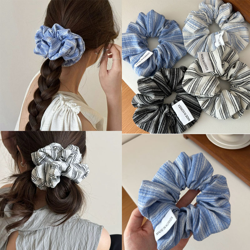 2024 Korea Fashion Stripe Hair – обзор и цена Silk Tie Striped