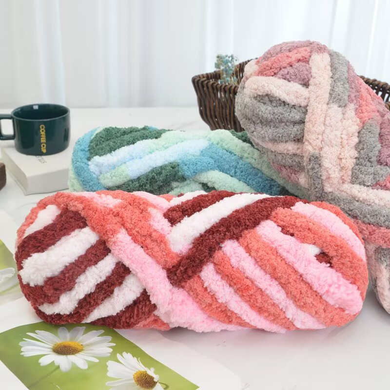 Cat Tail Yarn, Extra Thick Ice – обзор и цена Woven Scarf Blanket