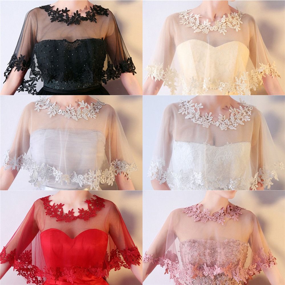 Fashion Lace Short Sleeve Shru – обзор и цена Stole Wedding Shawl