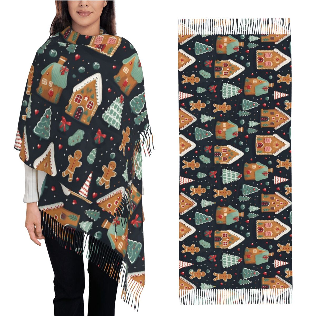 Christmas Delight- Whimsical G – обзор и цена Pashmina Wrap Large