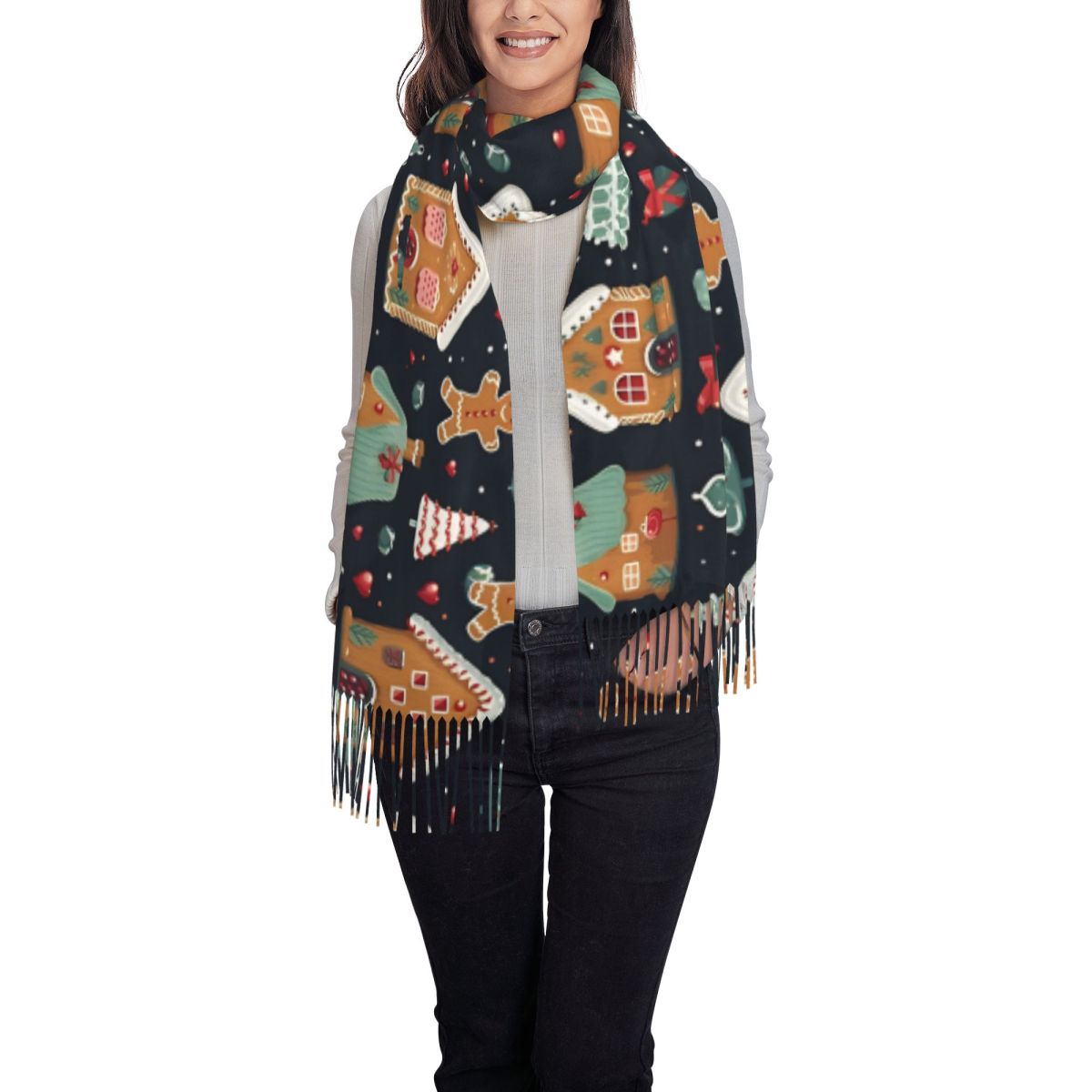 Christmas Delight- Whimsical G – обзор и цена Pashmina Wrap Large