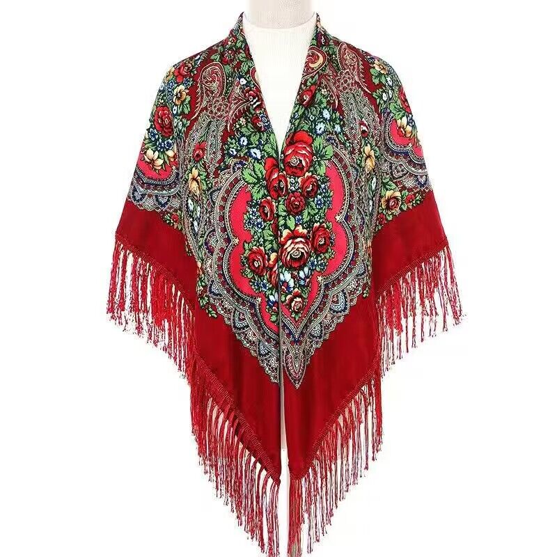 130*130cm Ethnic Printed Squar – обзор и цена Woven Scarf Blanket