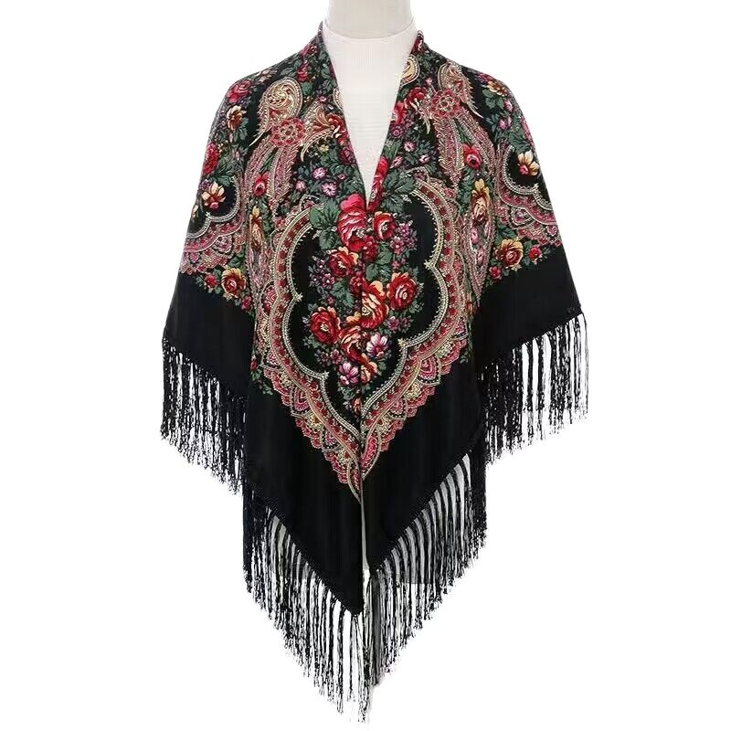 130*130cm Ethnic Printed Squar – обзор и цена Woven Scarf Blanket