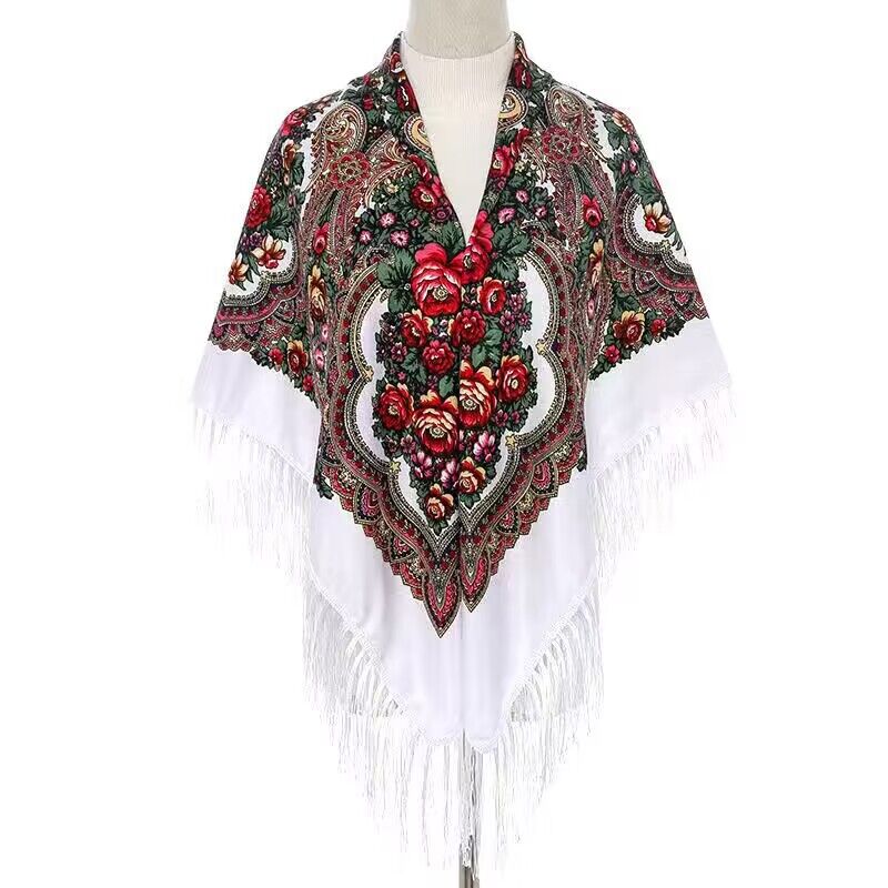130*130cm Ethnic Printed Squar – обзор и цена Woven Scarf Blanket