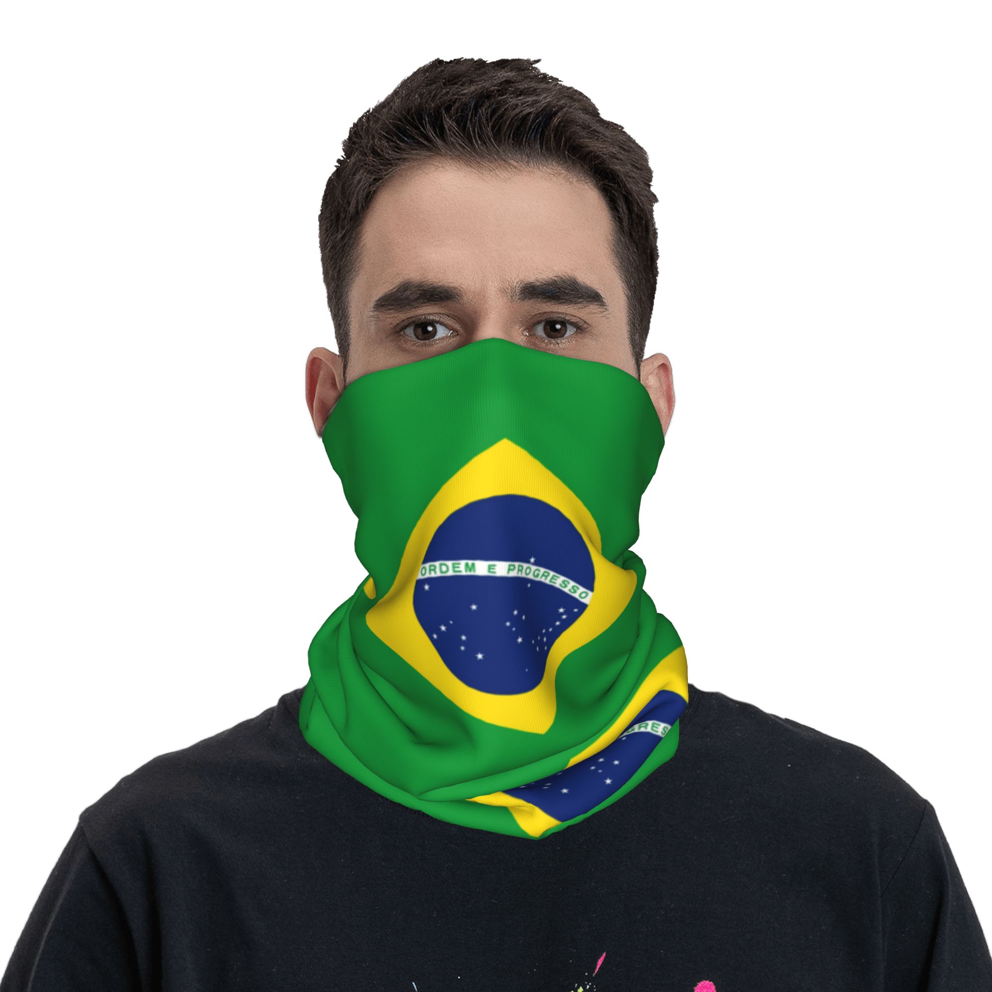 Custom Brazil Flag Bandana Nec – обзор и цена Neck Warmer Tube