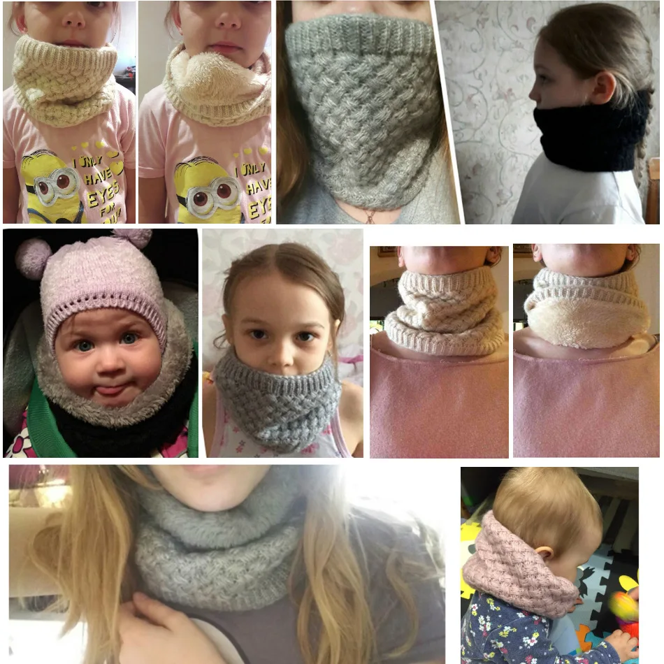 Kids Girls/Boys Winter Knitted – обзор и цена Infinity Scarf Knit