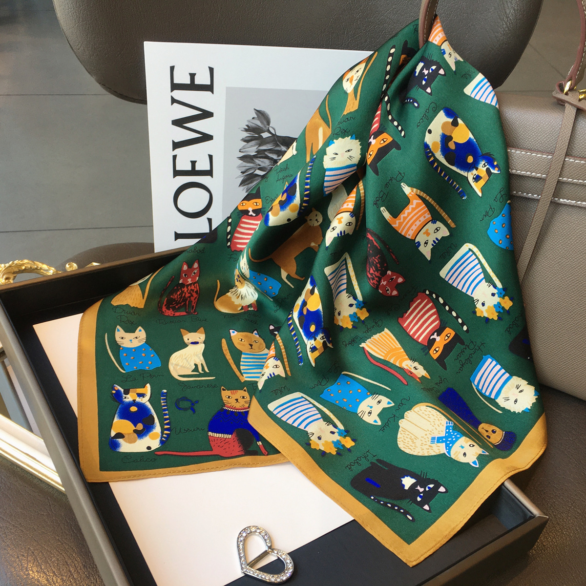 Luxury Brand 2023 Silk Square  – обзор и цена Silk Tie Striped