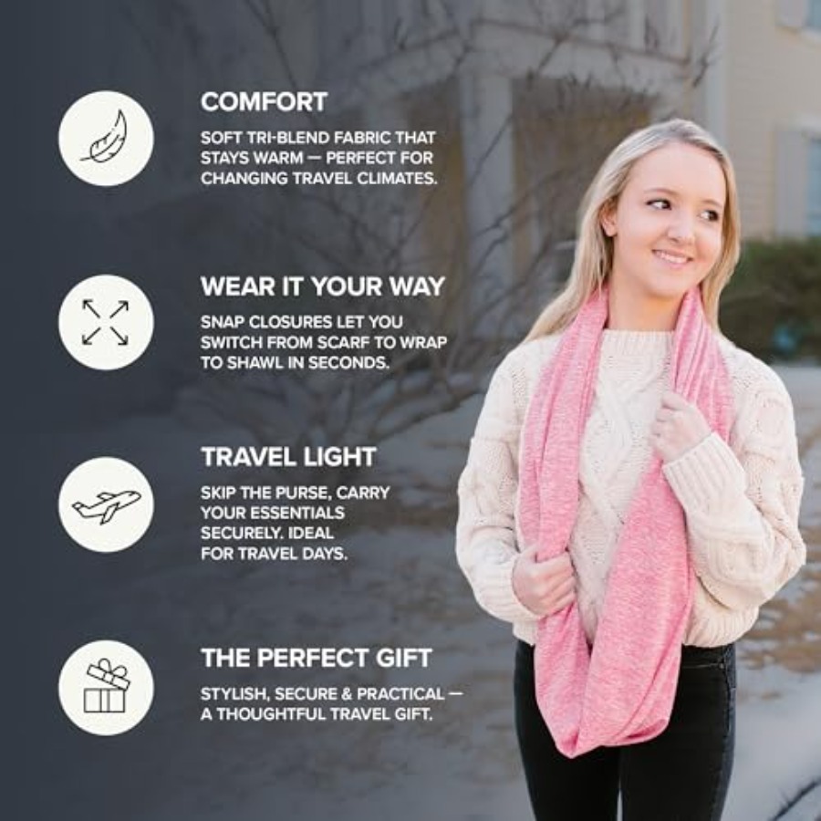 Infinity Travel Scarf Loop wit – обзор и цена Infinity Scarf Knit