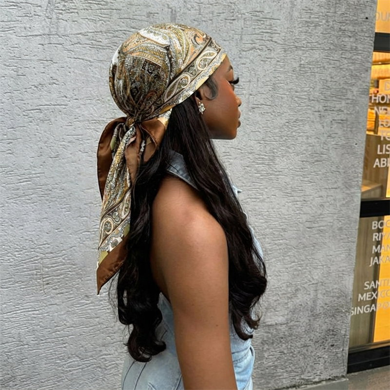 Women Spring Summer Square Sca – обзор и цена Silk Neck Scarf