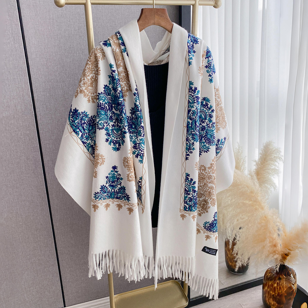 Women Fashion Winter Warm Cash – обзор и цена Woven Scarf Blanket