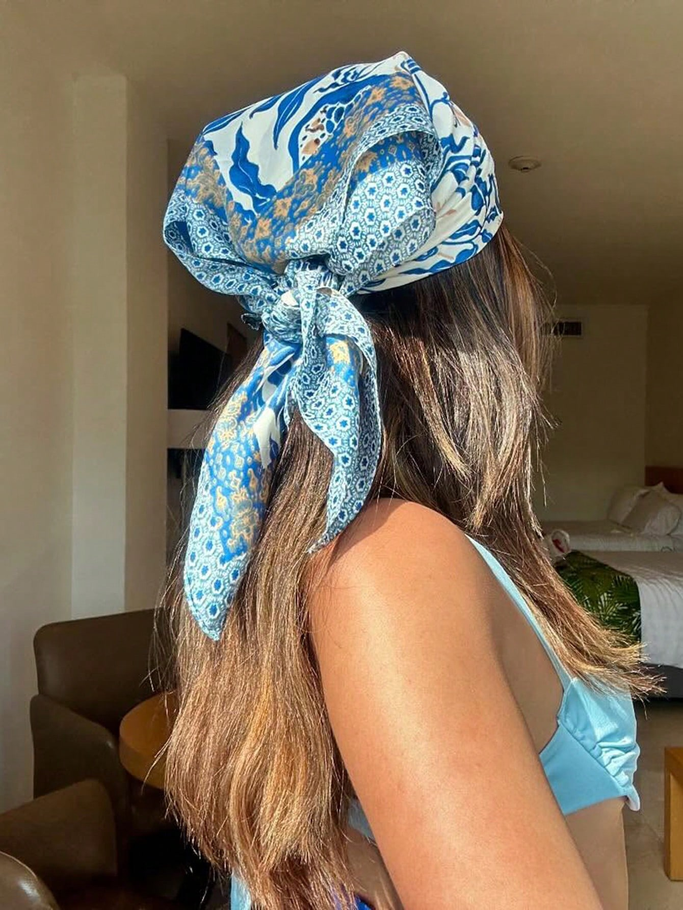 Luxury Brand Bohemia Print Squ – обзор и цена Face Scarf Mask
