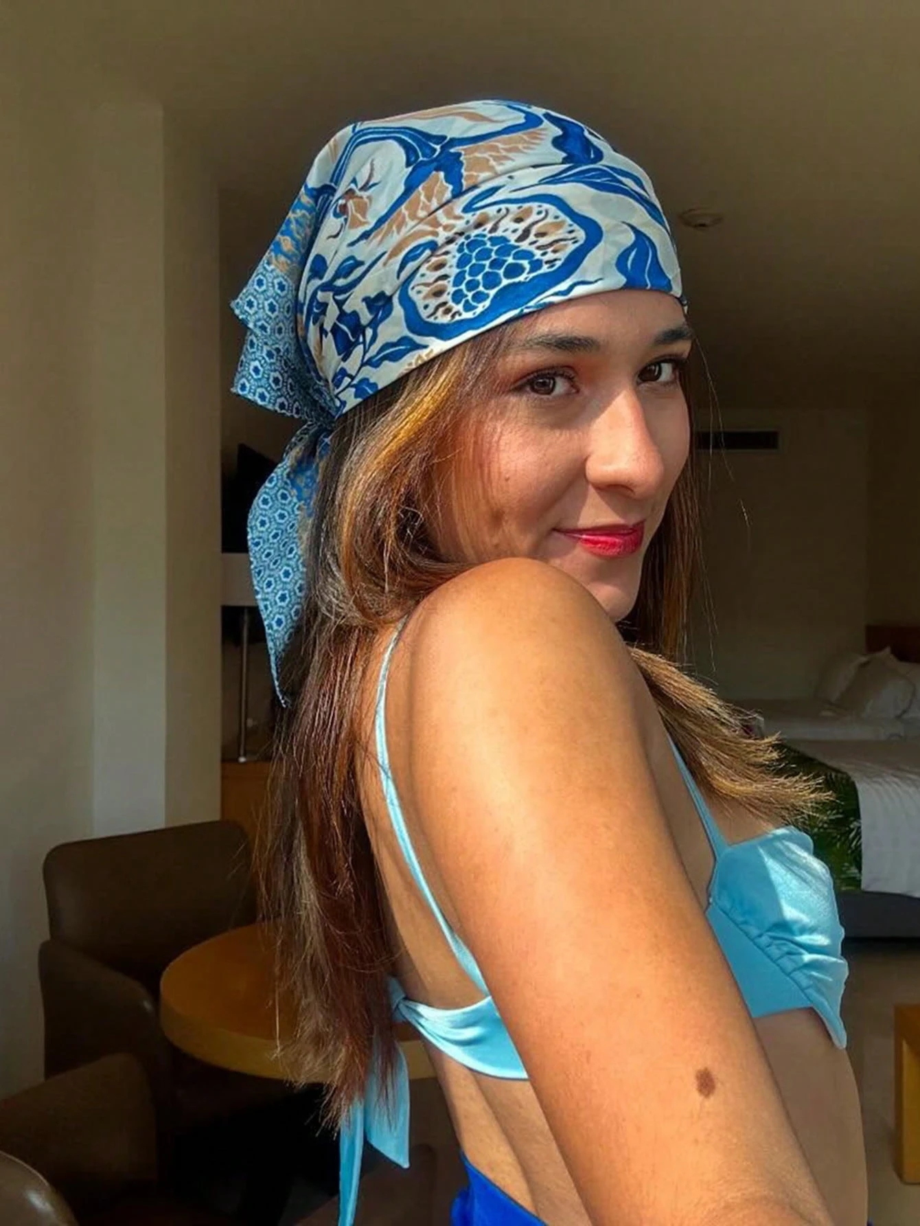 Luxury Brand Bohemia Print Squ – обзор и цена Face Scarf Mask