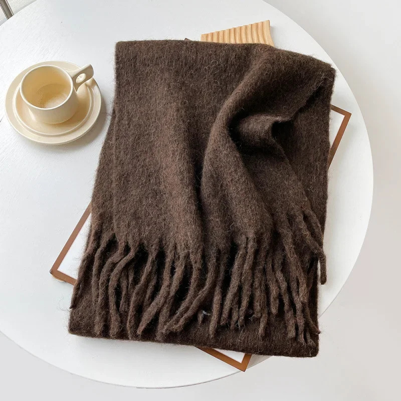 Scarf Lady Autumn Winter Solid – обзор и цена Muffler Men Wool