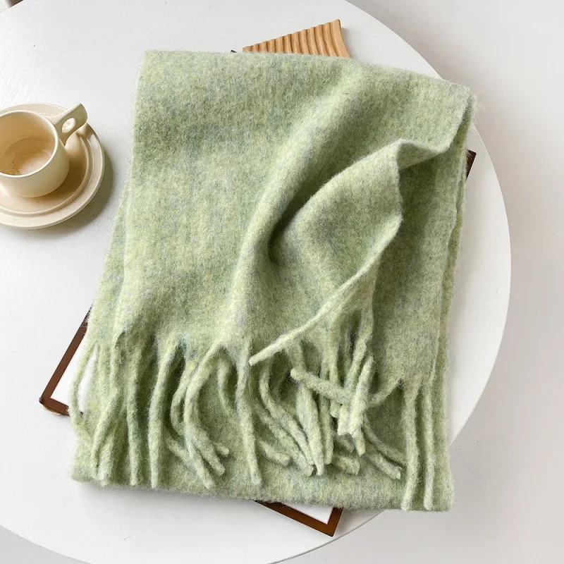 Scarf Lady Autumn Winter Solid – обзор и цена Muffler Men Wool