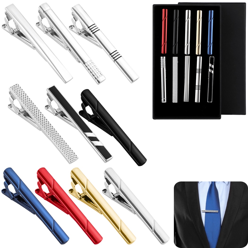 10Pcs Tie Clips Tie Clip Set F – обзор и цена Tie Bar Set Gift