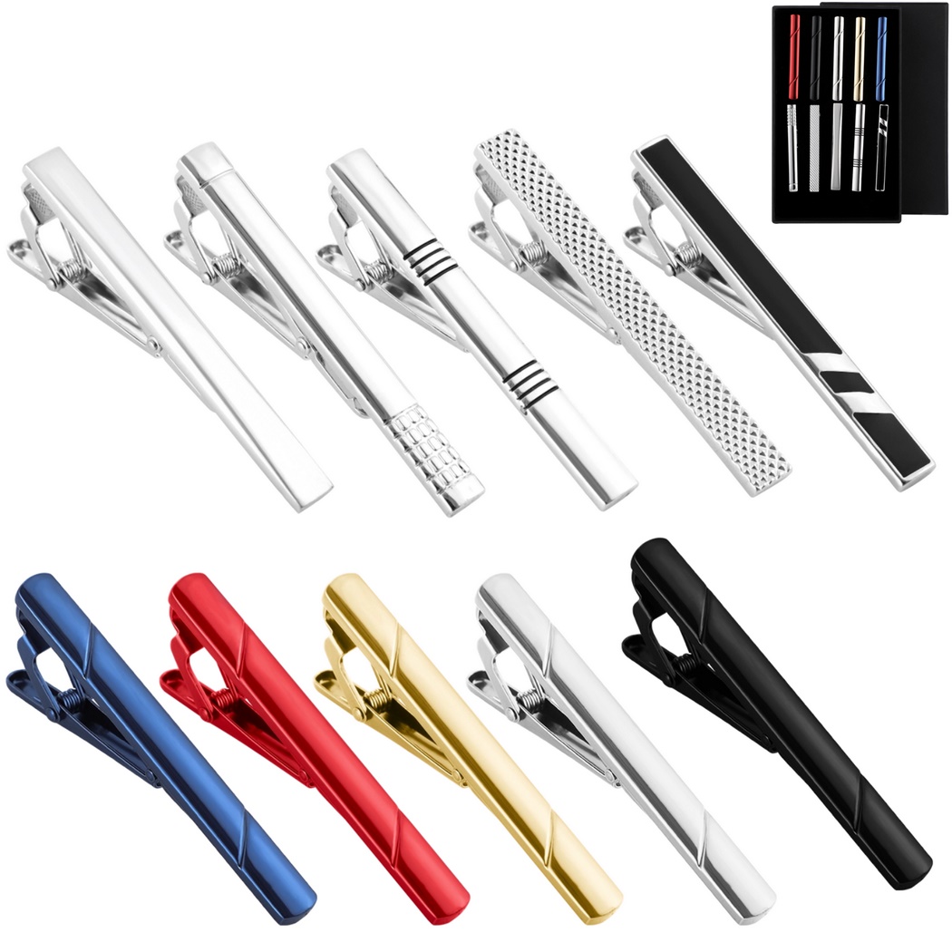 10Pcs Tie Clips Tie Clip Set F – обзор и цена Tie Bar Set Gift