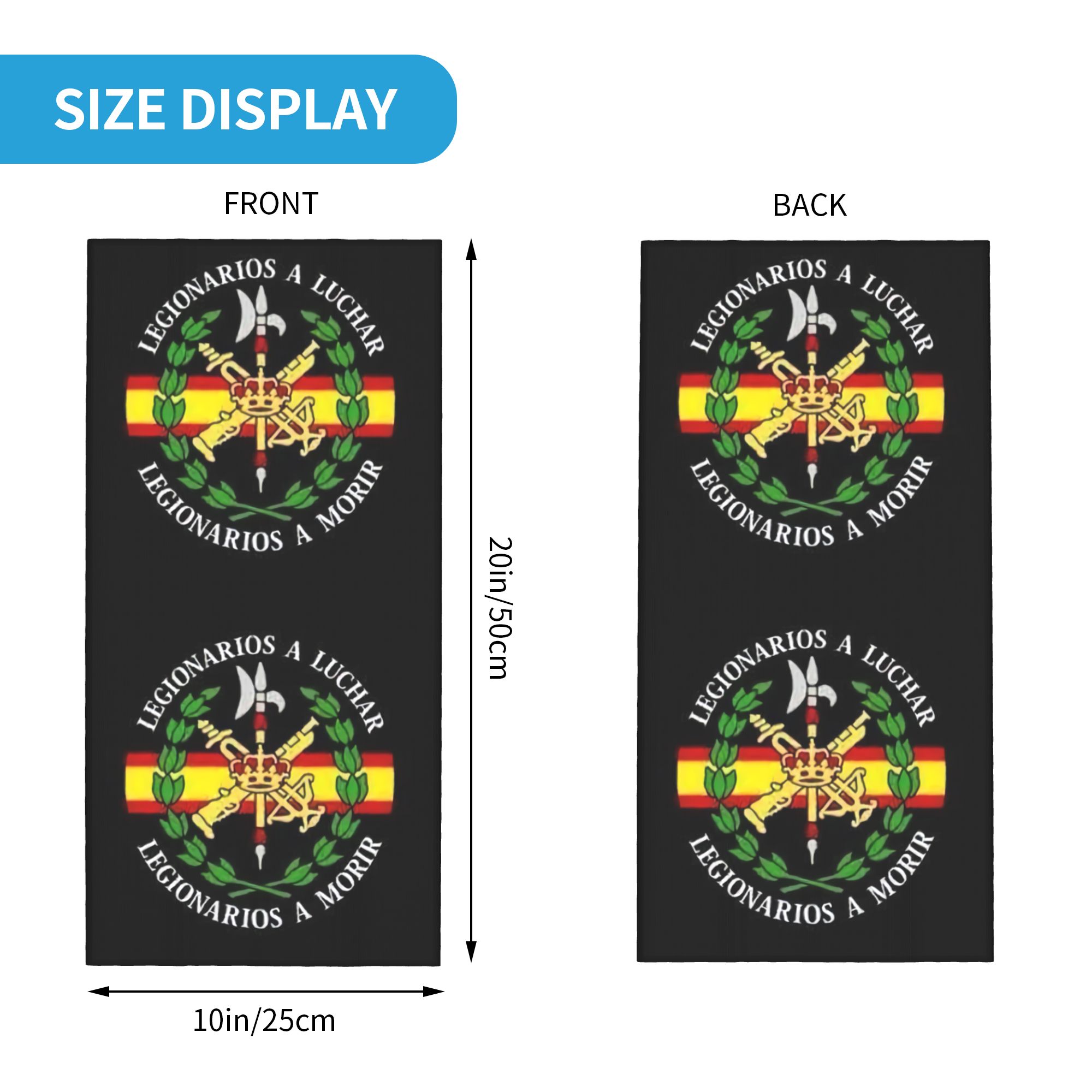 Custom Spanish Legion Bandana  – обзор и цена Neck Warmer Tube