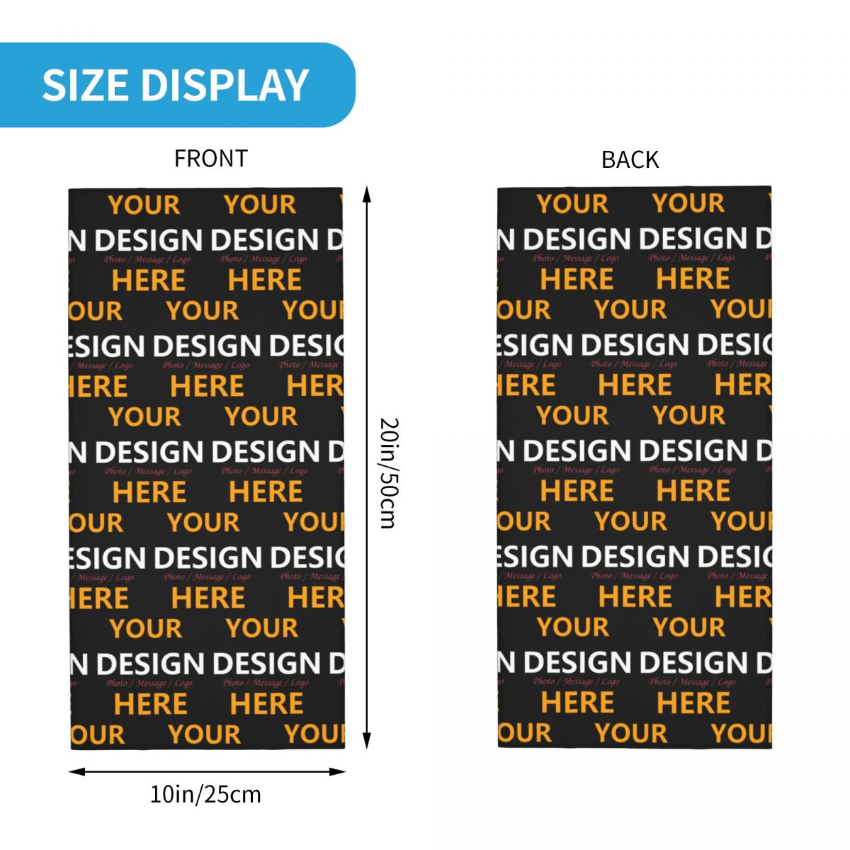 Custom Your Design Here Bandan – обзор и цена Neck Warmer Tube
