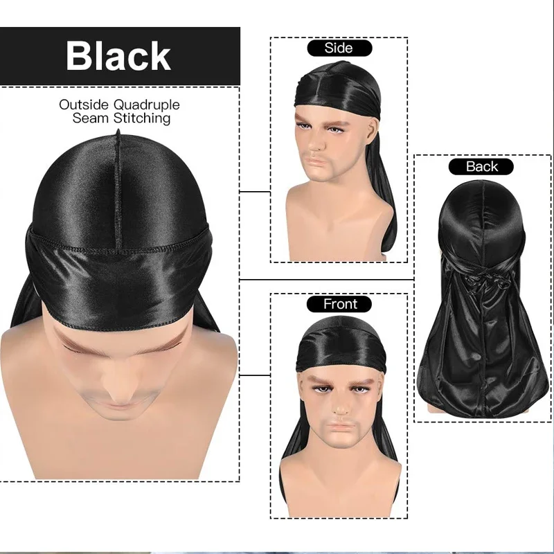 New silk Durag Bandana Turban  – обзор и цена Bandana Doo Rag