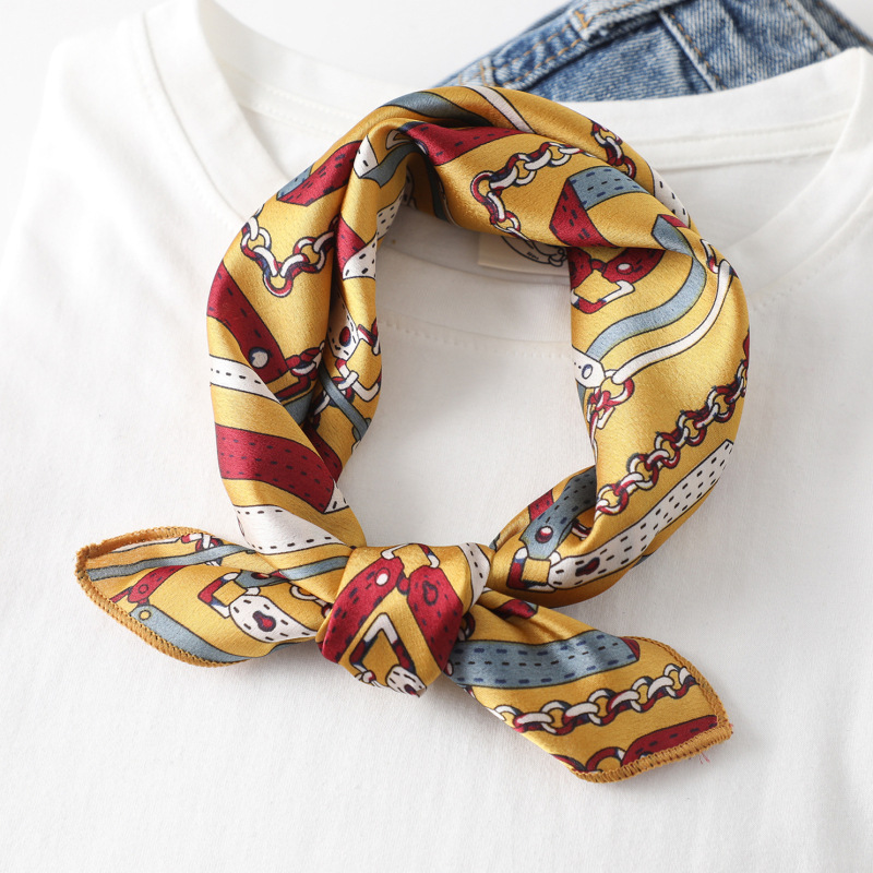 Women scarf  50*50cm Square Sk – обзор и цена Silk Tie Striped