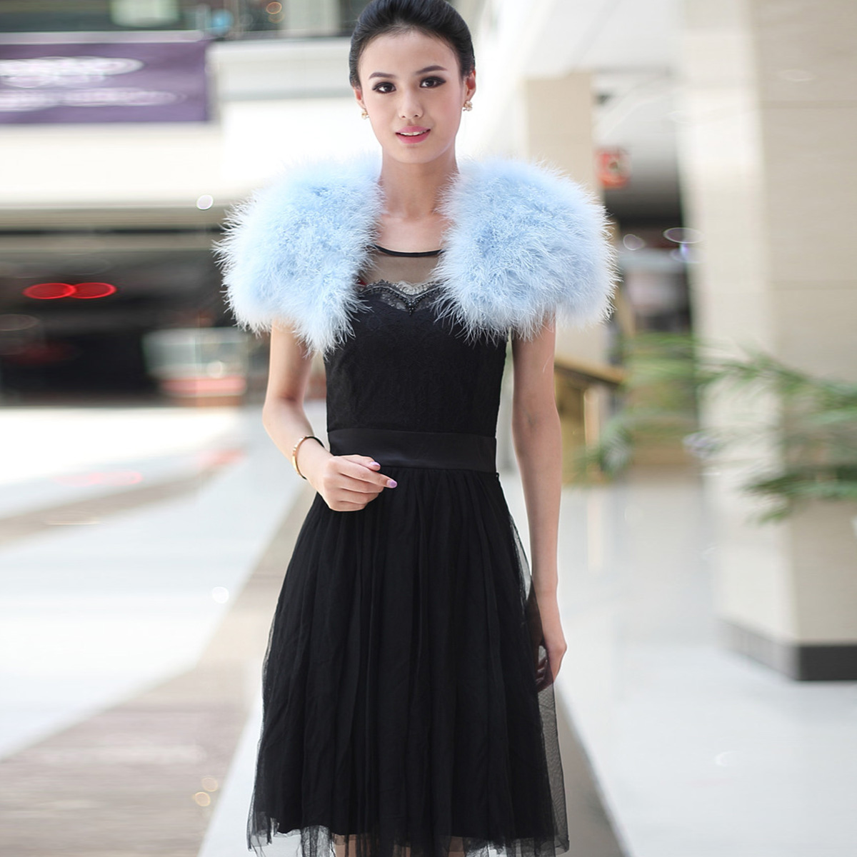 Women Ostrich Feather Boa Shaw – обзор и цена Stole Wedding Shawl