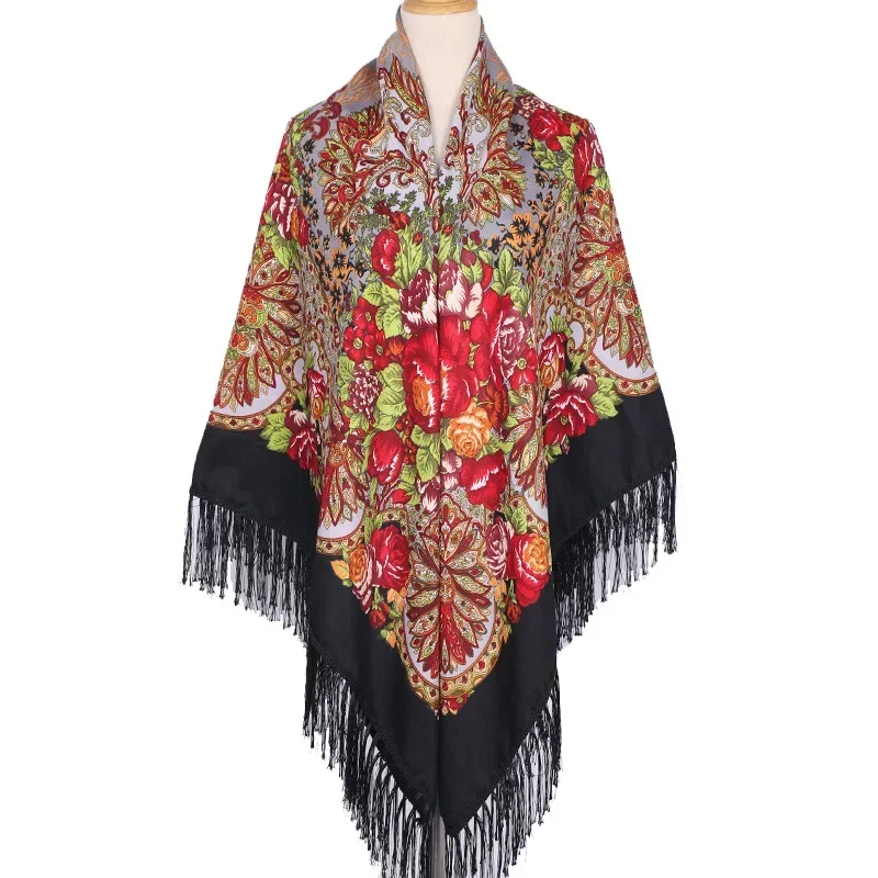 160*160cm Ethnic Large Square  – обзор и цена Woven Scarf Blanket