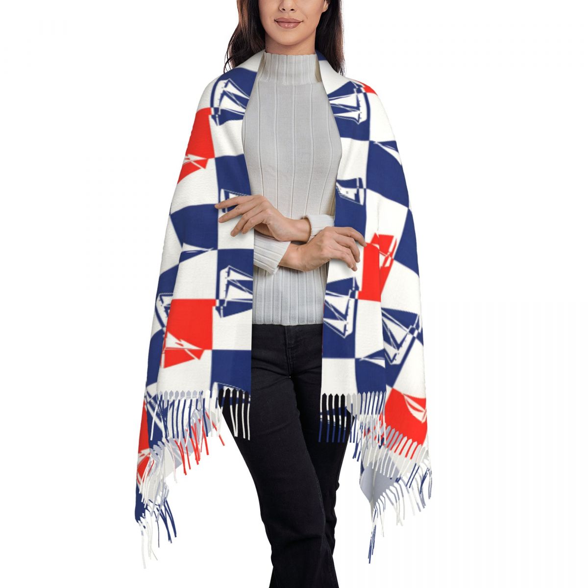 Sailing Ship Ocean Scarf Fall  – обзор и цена Pashmina Wrap Large