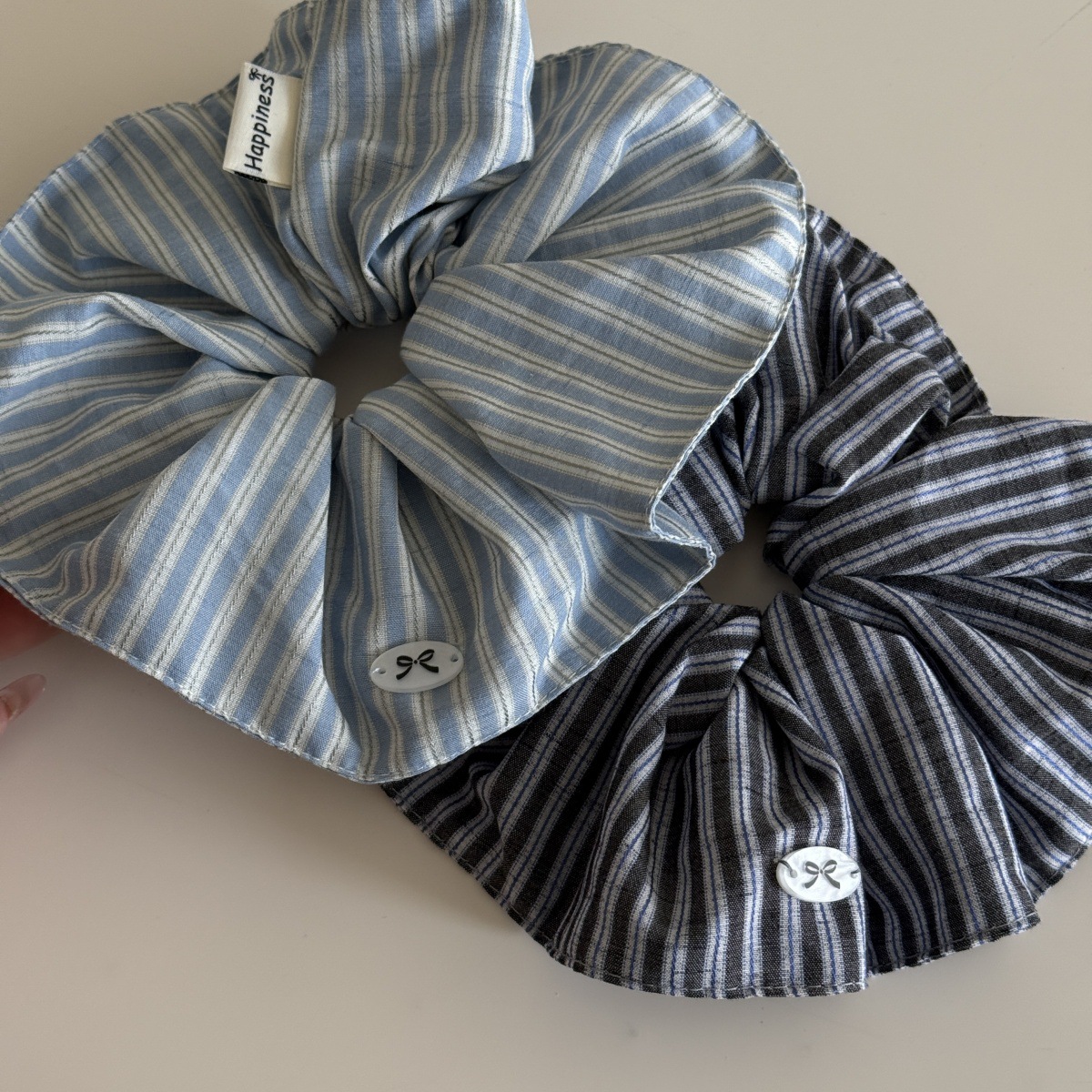 Blue Solid Color Silk Hair Ban – обзор и цена Silk Tie Striped
