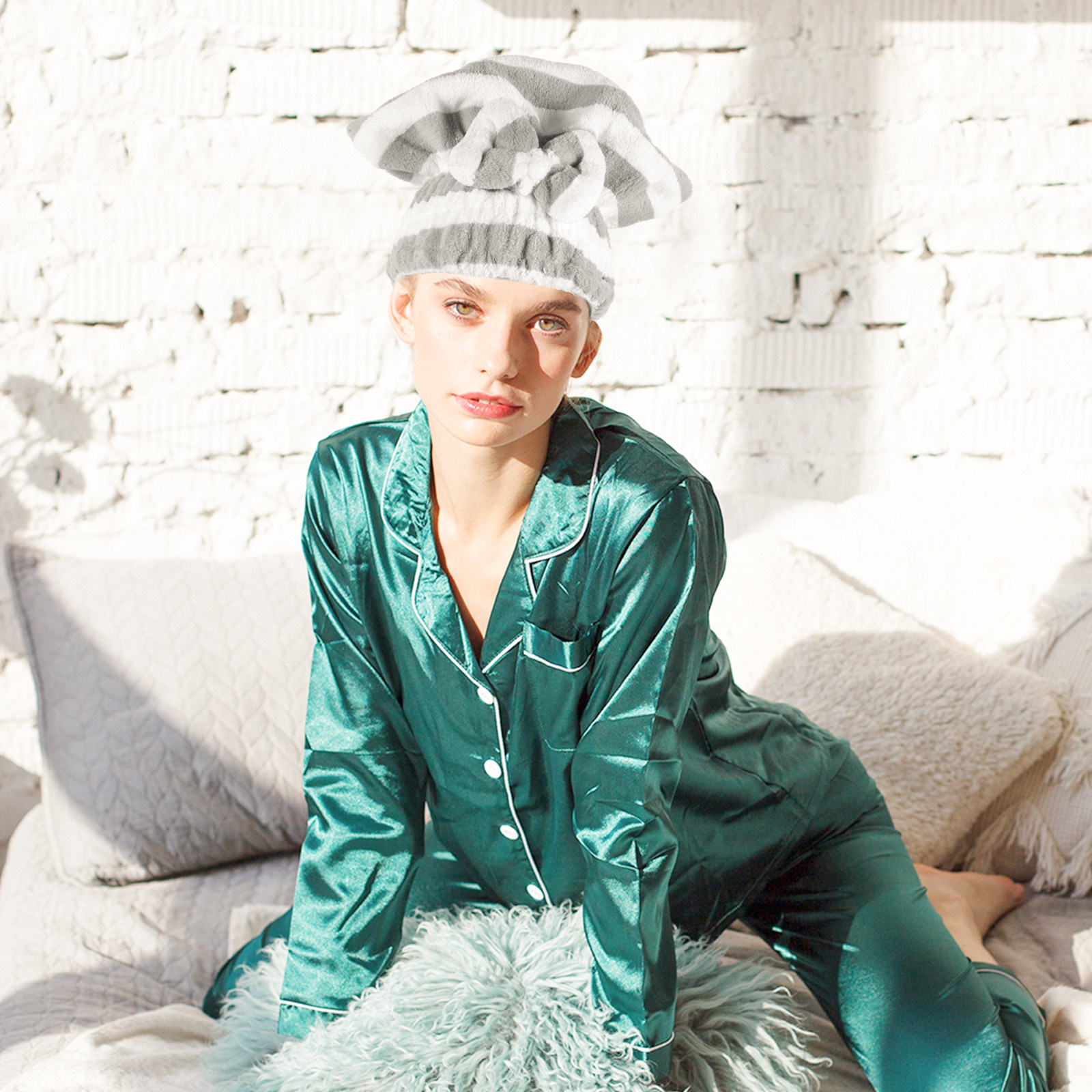 2Pcs Hair Drying Turban Cap Ab – обзор и цена Head Wrap Turban