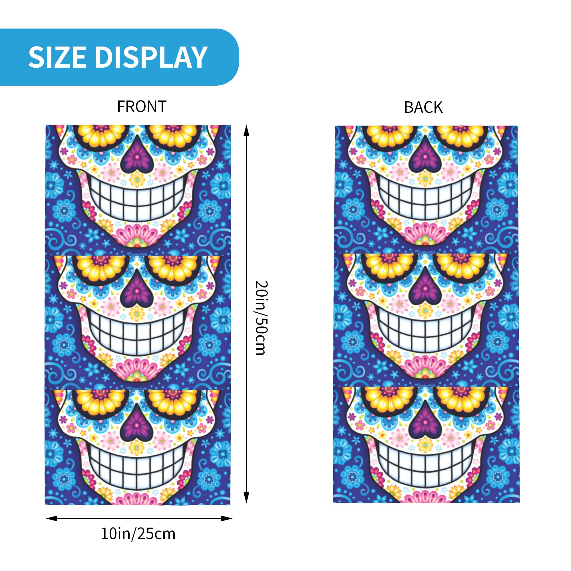 Custom Day Of The Dead Sugar S – обзор и цена Neck Warmer Tube