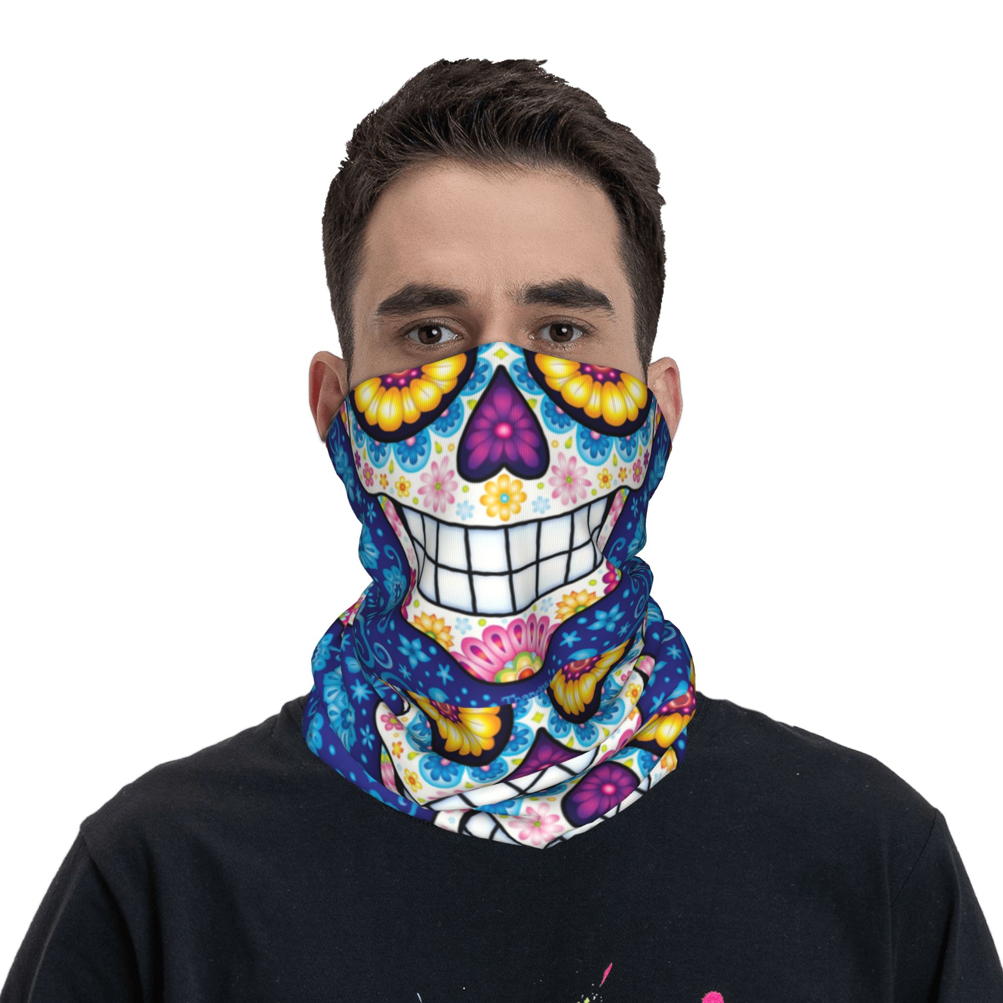 Custom Day Of The Dead Sugar S – обзор и цена Neck Warmer Tube