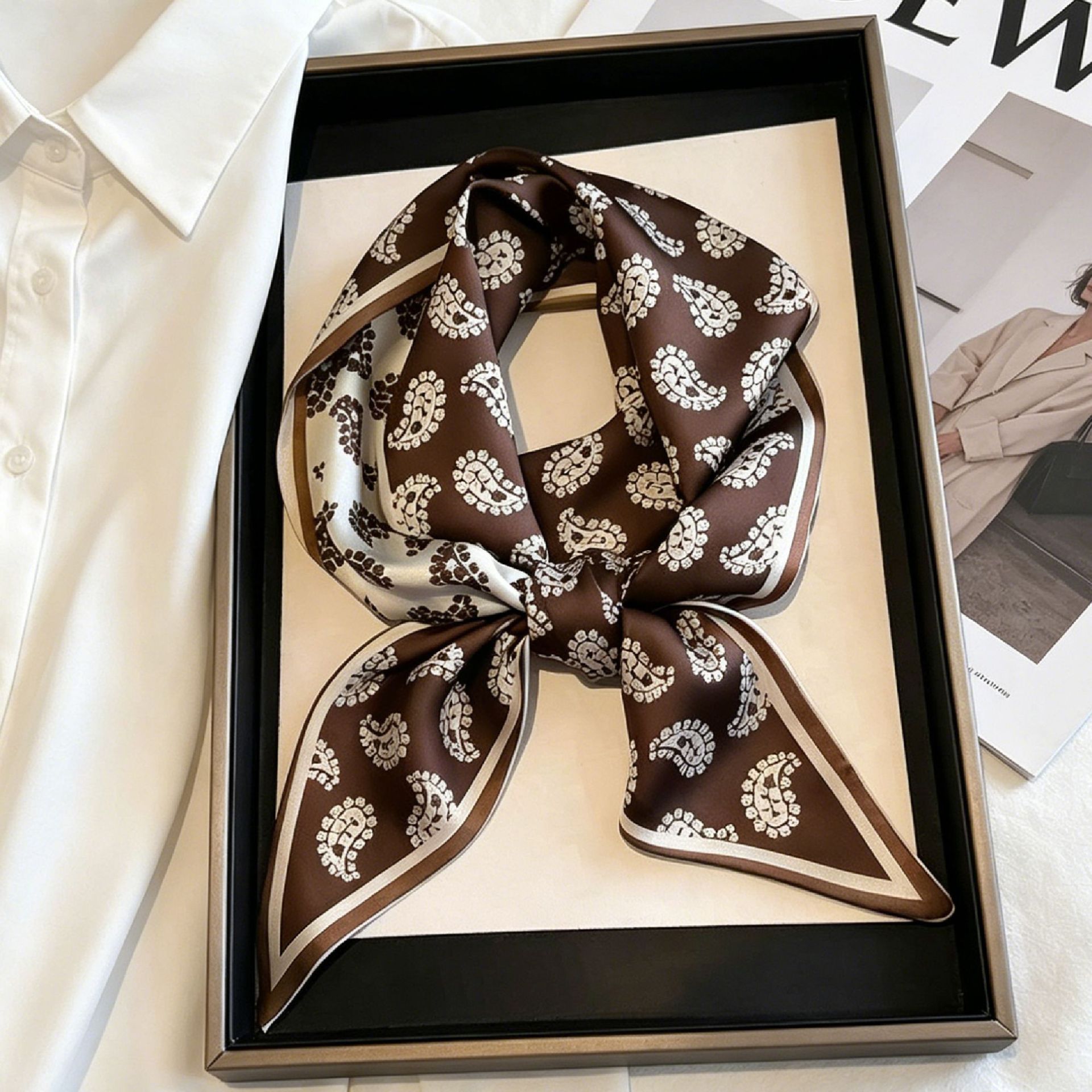 Luxury Long Neckerchief Skinny – обзор и цена Ascot Neck Scarf