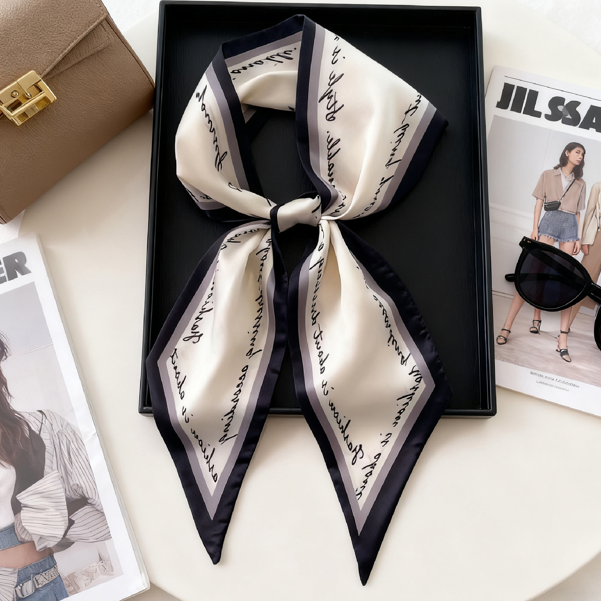 Luxury Long Neckerchief Skinny – обзор и цена Ascot Neck Scarf