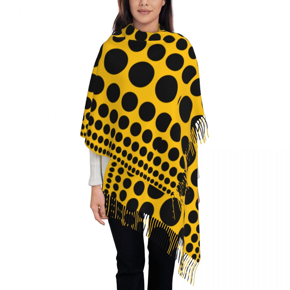 Infinity Polka Dots Scarf for  – обзор и цена Infinity Scarf Knit