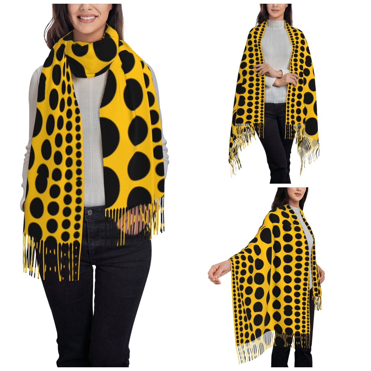 Infinity Polka Dots Scarf for  – обзор и цена Infinity Scarf Knit
