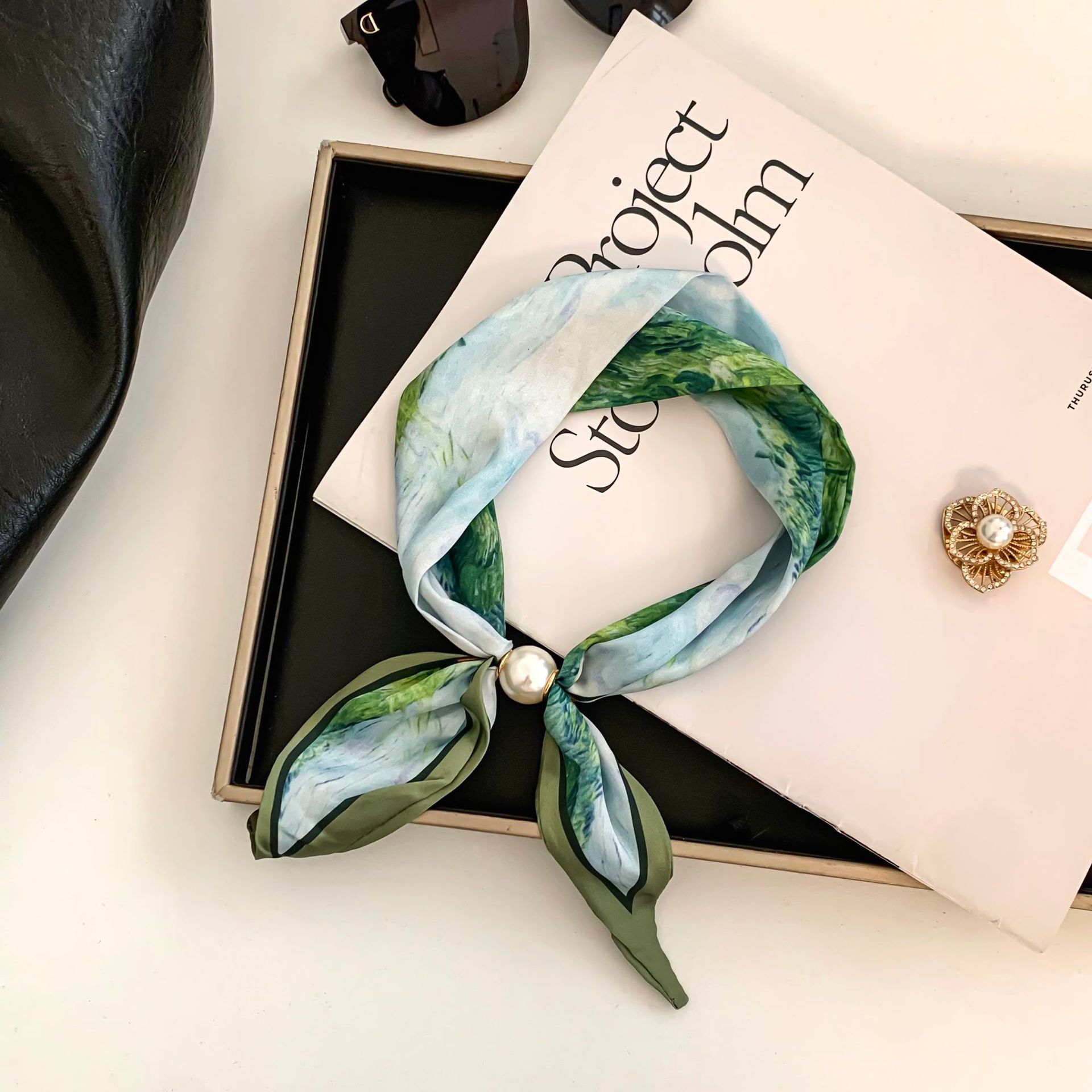 Cashew Flower Silk Scarf Effor – обзор и цена Silk Neck Scarf